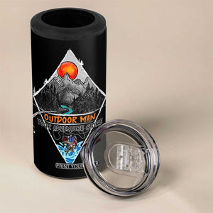 Outdoor Man 4 in 1 Can Cooler Tumbler Fishing Camping Mountain Nature Hiking Camp Lover Gift TB10 Print Your Wear