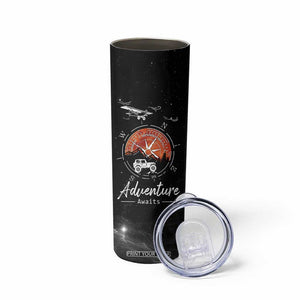 Adventure Awaits Skinny Tumbler Camping Mountain Nature Hiking Camp Lover Gift TB10 Print Your Wear