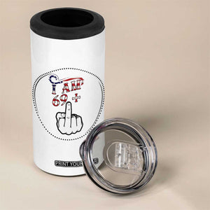 Funny 70th Birthday 4 in 1 Can Cooler Tumbler 1956 70 Year Old Birthday US Flag Middle Finger TB10 Print Your Wear