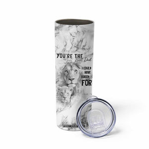 Christmas Gifts for Dad Skinny Tumbler Lion Father and Son Fathers Day TB10 Print Your Wear