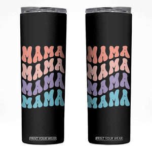 Groovy Mama Skinny Tumbler Gift For Mothers Day Christmas New Mom TB10 Black Print Your Wear