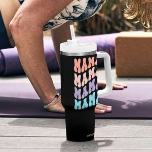 Groovy Mama Tumbler With Handle Gift For Mothers Day Christmas New Mom TB10 Print Your Wear