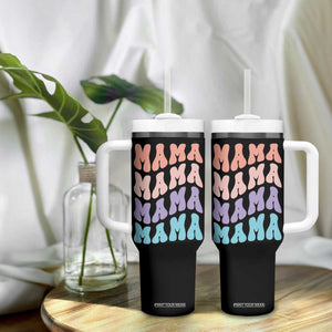 Groovy Mama Tumbler With Handle Gift For Mothers Day Christmas New Mom TB10 Print Your Wear