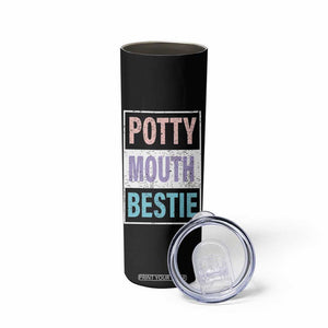 Funny Bestie Gifts Skinny Tumbler Potty Mouth Gag Gifts For Women Best Friend BFF Work Bestie TB10 Print Your Wear