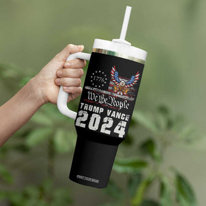 Trump Vance 2024 Tumbler With Handle For President VP USA Election Patriotic US Eagle TB10 Print Your Wear