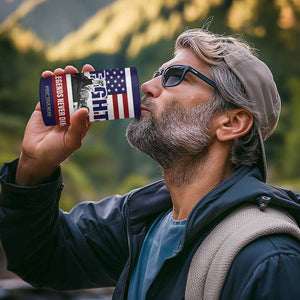 2024 Unstoppable Trump Survived Assassination Attempt Survivor 4 in 1 Can Cooler Tumbler Legend Never Die You Missed Trump Fight Fist Pump American Flag TB10 Print Your Wear