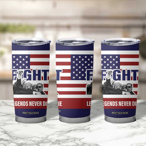 2024 Unstoppable Trump Survived Assassination Attempt Survivor Tumbler Cup Legend Never Die You Missed Trump Fight Fist Pump American Flag TB10 Print Your Wear