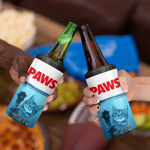 Paws Parody 4 in 1 Can Cooler Tumbler Cat Mouse Humorous Cat Chasing Mouse Kitten TB10 Print Your Wear