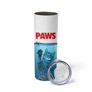 Paws Parody Skinny Tumbler Cat Mouse Humorous Cat Chasing Mouse Kitten TB10 Print Your Wear