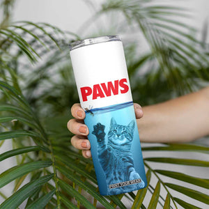 Paws Parody Skinny Tumbler Cat Mouse Humorous Cat Chasing Mouse Kitten TB10 Print Your Wear