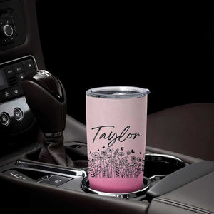 Personalized Wildflower Tumbler Cup Custom Name Gift For Women TB10 Print Your Wear