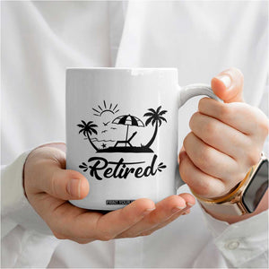 Funny Retirement Gifts Coffee Mug Happy Retiree Gag Farewell Present For Coworkers TB10 Print Your Wear