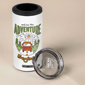 Goodbye Gifts 4 in 1 Can Cooler Tumbler And So The Adventure Begins Coworker Leaving Farewell Gift TB10 Print Your Wear