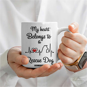 Rescue Dog Coffee Mug Animal Adopt Foster Animal Shelter Volunteer Dog Lovers TB10 Print Your Wear