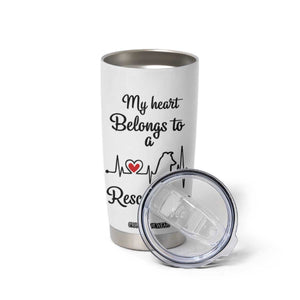 Rescue Dog Tumbler Cup Animal Adopt Foster Animal Shelter Volunteer Dog Lovers TB10 Print Your Wear