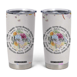 Christian Gifts for Women Tumbler Cup Inspirational Religious Present Faith Jesus God Bible Verse Gift TB10 Cream Print Your Wear