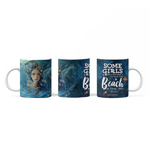 Beach Lovers Gifts For Women Coffee Mug Some Girls Are Just Born With The Beach In Their Souls TB10 Print Your Wear