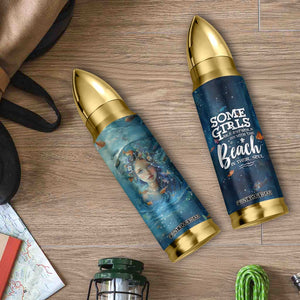 Beach Lovers Gifts For Women Bullet Tumbler Some Girls Are Just Born With The Beach In Their Souls TB10 Print Your Wear