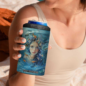 Beach Lovers Gifts For Women 4 in 1 Can Cooler Tumbler Some Girls Are Just Born With The Beach In Their Souls TB10 Print Your Wear