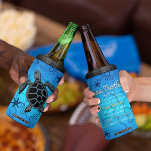 Sea Turtle Gifts For Women 4 in 1 Can Cooler Tumbler Ocean Beach Themed Animal Lover Gift TB10 Print Your Wear