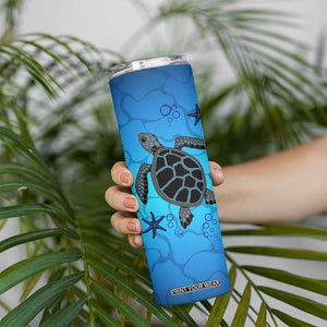 Sea Turtle Gifts For Women Skinny Tumbler Ocean Beach Themed Animal Lover Gift TB10 Print Your Wear