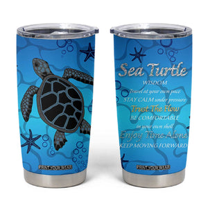 Sea Turtle Gifts For Women Tumbler Cup Ocean Beach Themed Animal Lover Gift TB10 Blue Print Your Wear