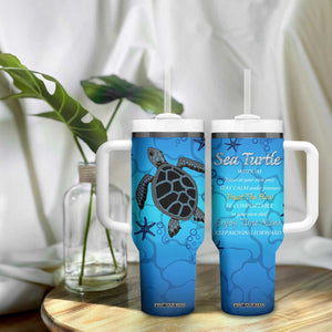Sea Turtle Gifts For Women Tumbler With Handle Ocean Beach Themed Animal Lover Gift TB10 Print Your Wear
