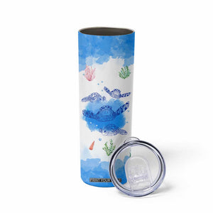 Gifts For Sea Turtle Lovers Skinny Tumbler Cute Animal Lover Gifts For Women Girl TB10 Print Your Wear