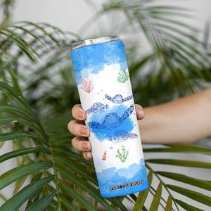 Gifts For Sea Turtle Lovers Skinny Tumbler Cute Animal Lover Gifts For Women Girl TB10 Print Your Wear
