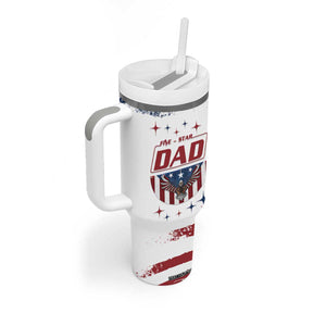 Dad Gifts From Kids Tumbler With Handle Five Star Dad Fathers Day American Flag TB10 Print Your Wear