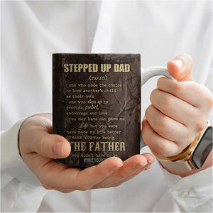 Bonus Dad Gifts Coffee Mug Stepdad Stepped Up Dads Daddy Fathers Day Presents Camo TB10 Print Your Wear