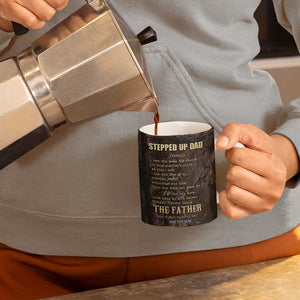 Bonus Dad Gifts Coffee Mug Stepdad Stepped Up Dads Daddy Fathers Day Presents Camo TB10 Print Your Wear