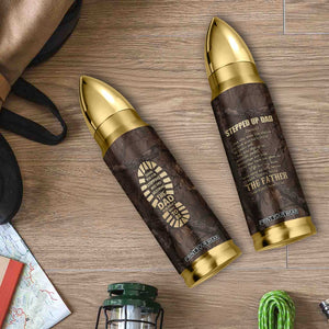 Bonus Dad Gifts Bullet Tumbler Stepdad Stepped Up Dads Daddy Fathers Day Presents Camo TB10 Print Your Wear