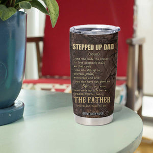 Bonus Dad Gifts Tumbler Cup Stepdad Stepped Up Dads Daddy Fathers Day Presents Camo TB10 Print Your Wear