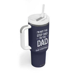 Bonus Dad Gifts Tumbler With Handle Funny Not Step Dad Im Stepped Up Dads TB10 Print Your Wear