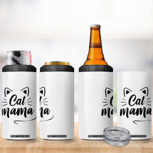 Cat Mama 4 in 1 Can Cooler Tumbler Cat Lover Gifts For Women TB10 Print Your Wear