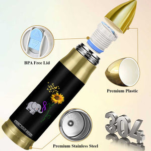 Alzheimer's Awareness Bullet Tumbler I Will Remember For You Support Alzheimer TB10 Print Your Wear