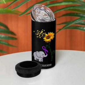 Alzheimer's Awareness 4 in 1 Can Cooler Tumbler I Will Remember For You Support Alzheimer TB10 Print Your Wear