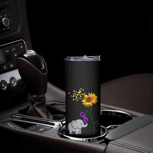 Alzheimer's Awareness Skinny Tumbler I Will Remember For You Support Alzheimer TB10 Print Your Wear
