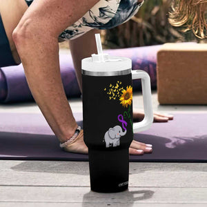 Alzheimer's Awareness Tumbler With Handle I Will Remember For You Support Alzheimer TB10 Print Your Wear