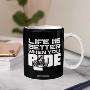 Funny Motorcycle Coffee Mug Bike Motorcyclist Motorcycle Rider Biker Club TB10 Print Your Wear