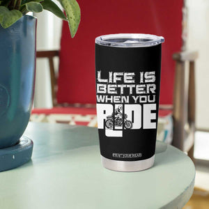Funny Motorcycle Tumbler Cup Bike Motorcyclist Motorcycle Rider Biker Club TB10 Print Your Wear