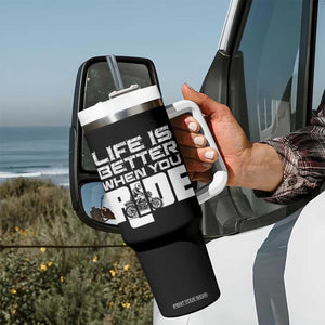 Funny Motorcycle Tumbler With Handle Bike Motorcyclist Motorcycle Rider Biker Club TB10 Print Your Wear
