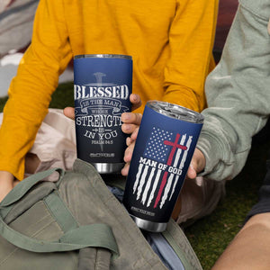 Christian Gifts for Men Tumbler Cup Religious Cross US Flag Prayer Patriotic TB10 Print Your Wear