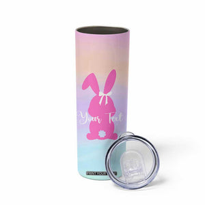 Personalized Rabbit Skinny Tumbler Custom Name Bunny Lovers Cute Easter Spring Gift for Women TB10 Print Your Wear