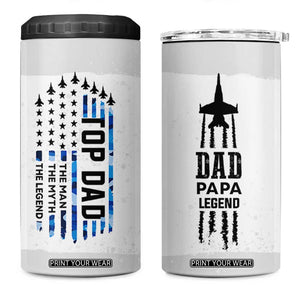 Fathers Day Dad Gifts 4 in 1 Can Cooler Tumbler From Daughter Son Dad Birthday Gift Camo US Flag TB10 One Size: 16 oz White Print Your Wear