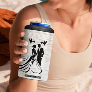 Gifts For Husband From Wife 4 in 1 Can Cooler Tumbler To My Husband I Love You Wedding Anniversary Gift TB10 Print Your Wear