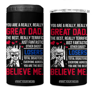Christmas Gifts for Dad 4 in 1 Can Cooler Tumbler for Christmas Fathers Day TB10 One Size: 16 oz Black Print Your Wear