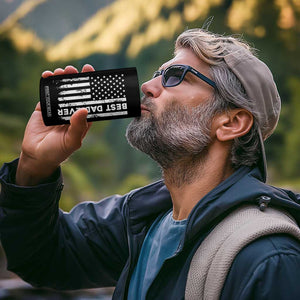 Christmas Gifts for Dad 4 in 1 Can Cooler Tumbler Best Dad Ever American US Flag Father's Day TB10 Print Your Wear