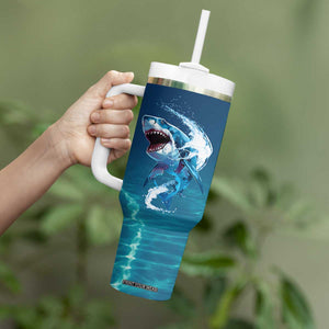 Shark Lovers Tumbler With Handle Everything Will Kill You So Choose Something Fun TB10 Print Your Wear